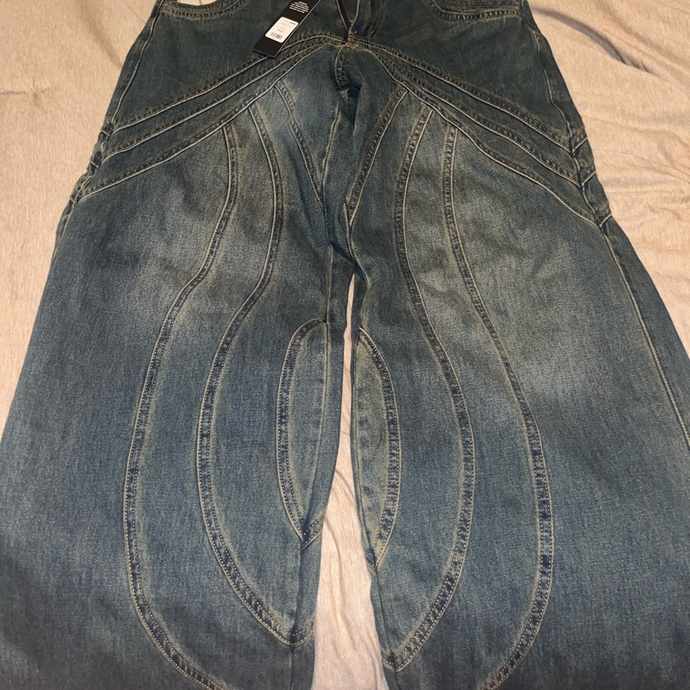 Fashion Nova Blue Flare Jeans